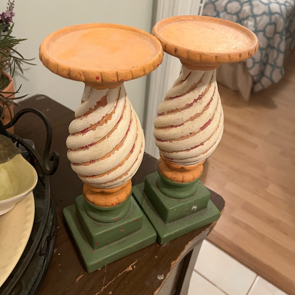 Carousel candle holders. Barely used